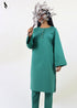 NZSC-1512 Stiched 2 Piece Green Co Ord Set Cotton